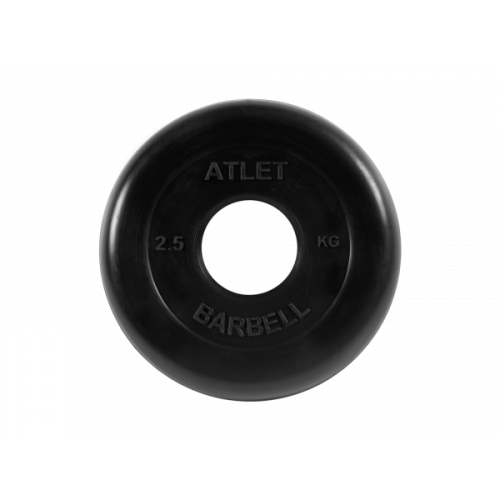 Диск обрезиненный Atlet, 2,5 кг. MB BARBELL MB-AtletB51-2,5