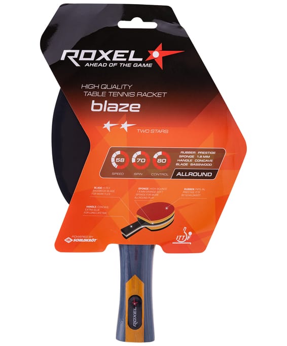 Ракетка для настольного тенниса 2*  Roxel Blaze, коническая