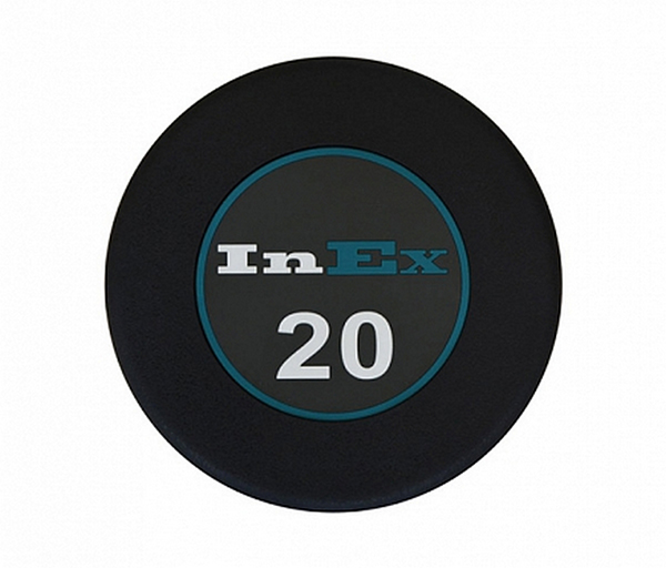 Фиксированные обрезиненные гантели INEX GMAX 27.5 кг  ( пара )