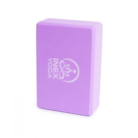 Блок для йоги INEX Yoga Foam Block 3" (Уценка) 23 x 15 x 7 см,фиолетовый NEW