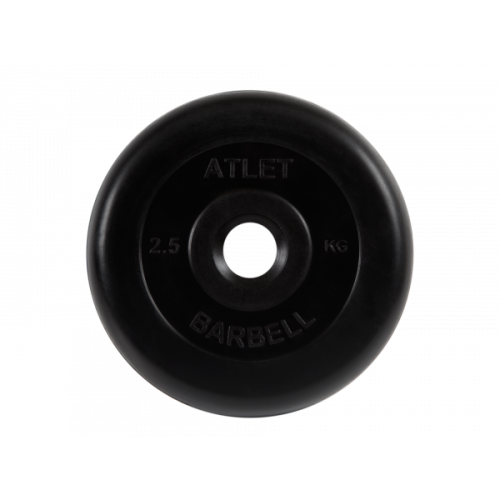 Диск обрезиненный Atlet, 2,5 кг. MB BARBELL MB-AtletB26-2,5