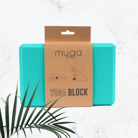 Блок для йоги MYGA Foam Yoga Block 23 х 14,5 х 7,7 см, черный
