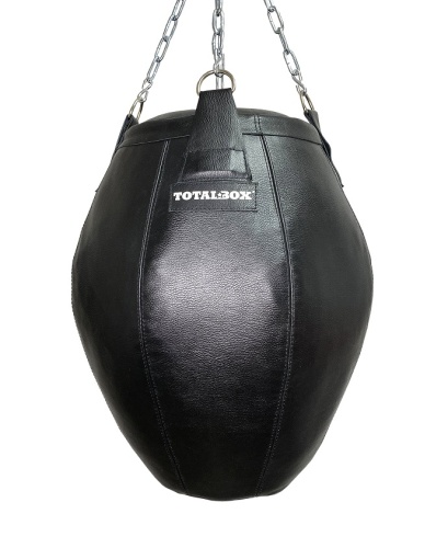 Груша боксерская набивная Бочка малая TOTALBOX кожа, вес 25 кг, высота 70 см, 35/50 диаметр