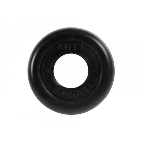 Диск обрезиненный Atlet, 1,25 кг. MB BARBELL MB-AtletB51-1,25
