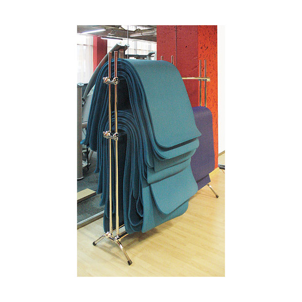 Мобильная стойка для ковриков ABSOLUT SYSTEMS 001070 серебряный