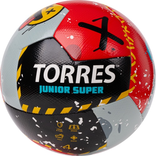 Мяч футбольный TORRES Junior Super, Размер 4 Мяч футбольный TORRES Junior Super, Размер 4