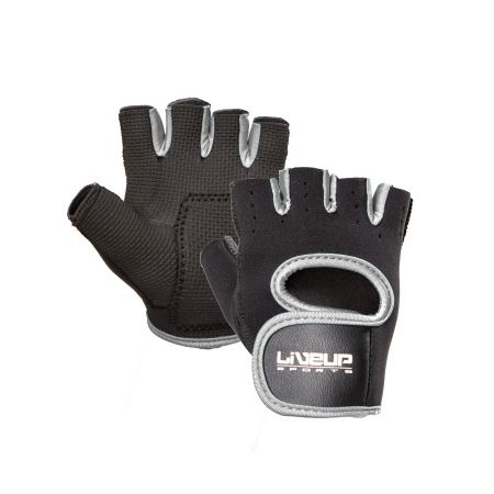 Перчатки для фитнеса LIVEUP Fitness Gloves размер S-M, черный/синий