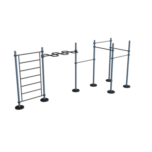 Рукоход-змейка, шведская стенка, четырехсторонний турник. MB BARBELL MB 7.60/12