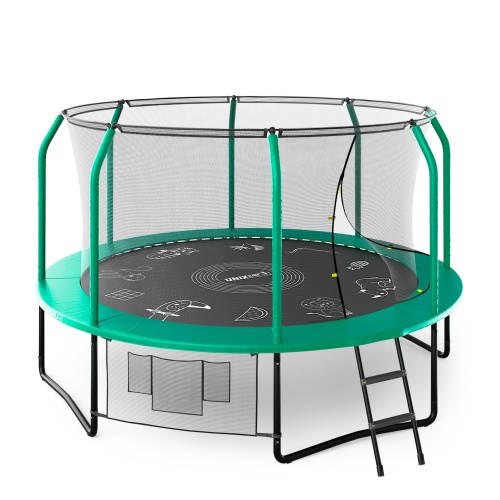 Батут UNIX line SUPREME GAME 12 ft (green)