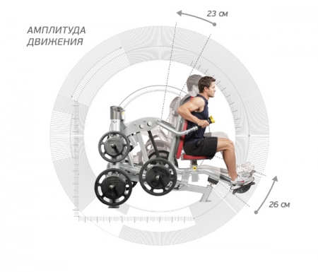 Отжимание сидя Hoist RPL-5101 матовый черный/черный
