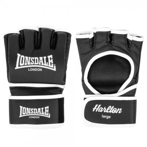 Перчатки LONSDALE MMA Harlton размер L, черный/белый