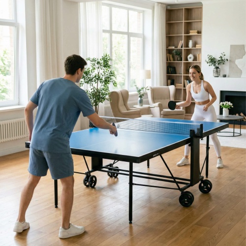 Теннисный стол UNIX Line Compact indoor 18mm MDF (Blue)
