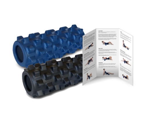 Массажный ролл RUMBLEROLLER Compact 31 см, жесткий, черный