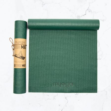 Коврик для йоги MYGA Yoga Mat 173 х 61 х 0,4 см, зеленый