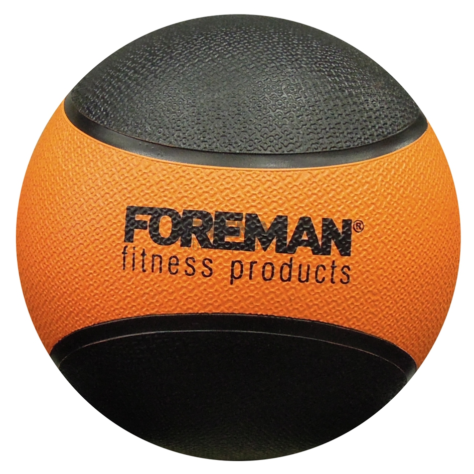 Медбол FOREMAN Medicine Ball 1 кг, оранжевый/черный