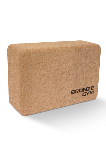 Блок для йоги BRONZE GYM, 23х15х7,5 см.,пробка