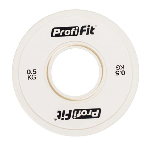 Диск обрезиненный, белый D51 мм PROFI-FIT 0,5 кг