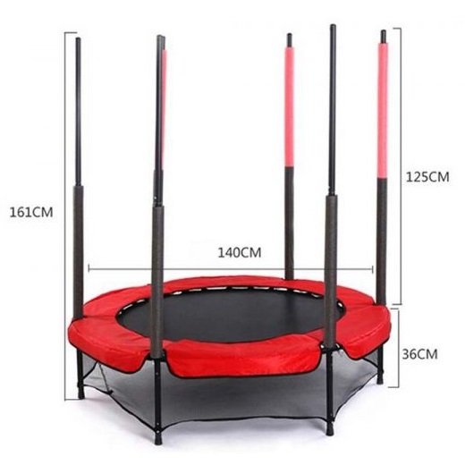 EVO JUMP 4,5ft (140 см) Батут с внутренней сеткой, диаметр 4,5ft (140см) + нижняя сеть