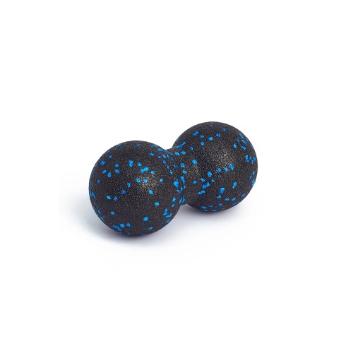 Массажный мяч INEX EPP Peanut Massage Ball 8х16 см, черный/синий