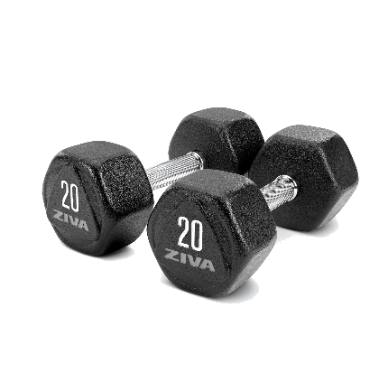 Набор уретановыг гантелей Ziva ZSL-DBUX-JA52 SL Hexagon Urethane Studio Dumbbell Set 1-10 кг (10пар)
