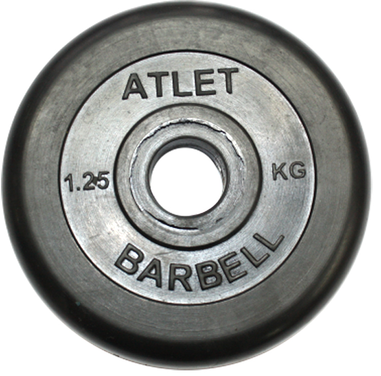 Диск обрезиненный MB-AtletB26 1.25 кг