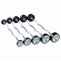 Набор изогнутых полиуретановых штанг (шаг 5 кг, 5 шт) PROFI-FIT 10-30 кг