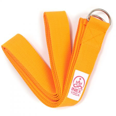 Ремень для йоги INEX Stretch Strap 240 см, изумрудно-зеленый