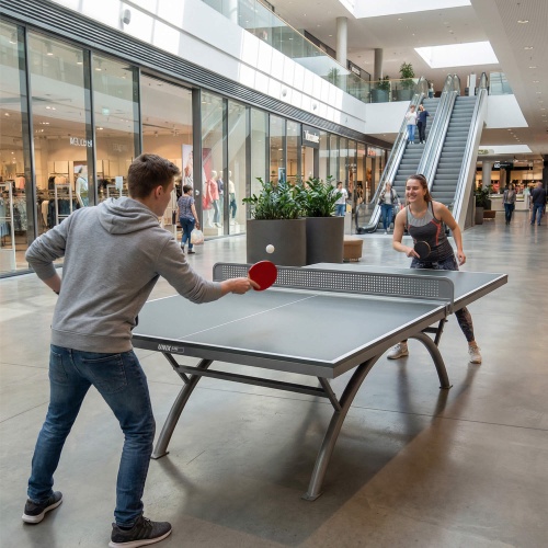 Антивандальный теннисный стол UNIX Line 14 mm SMC серый