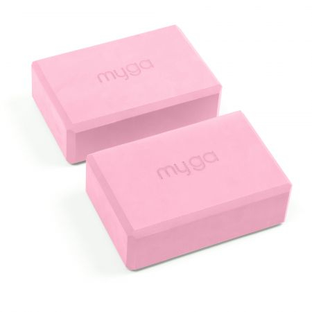 Блок для йоги MYGA Foam Yoga Block 23 х 14,5 х 7,7 см, черный