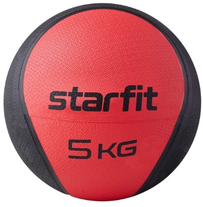 Медбол высокой плотности StarFit GB-702, 5 кг, красный