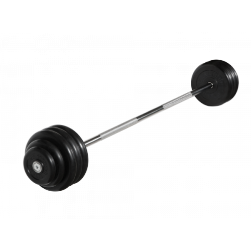 Штанга неразборная с чёрными дисками. MB BARBELL MB-BarMW-B42,5