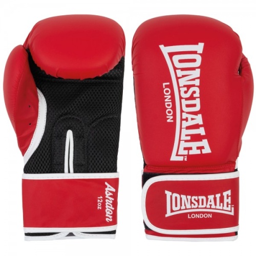 Перчатки тренировочные LONSDALE Ashdon 8 oz, красный