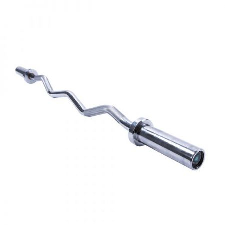 Искривленный олимпийский гриф LIVEPRO Olympic Curl Bar серебряный