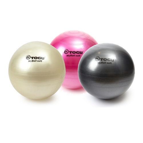 Гимнастический мяч TOGU My Ball Soft 75 см черный пелрамутровый
