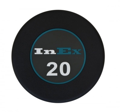 Набор фиксированных обрезиненных гантелей INEX GMAX 8 пар (2.5 - 20 кг )