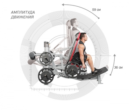 Гак-приседание, становая тяга Hoist RPL-5356 матовый черный/черный