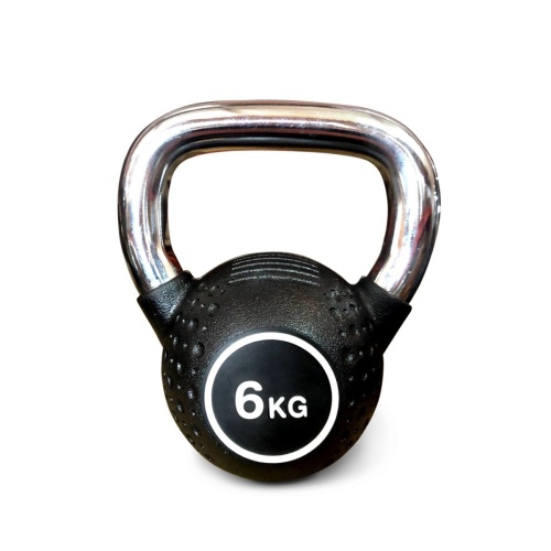 Гиря полиуретановая с хромированной ручкой Protrain KB2015-4