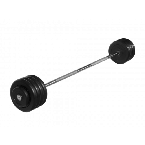 Штанга неразборная с черными дисками. MB BARBELL MB-BarMW-B47,5