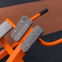 Fix-1709 Уличный тренажер Скамья для пресса + гиперэкстензия Zavodsporta