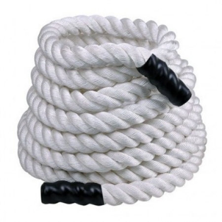 Тренировочный канат PERFORM BETTER Training Ropes 15m ( 18 кг, диаметр 5 см, белый ) 