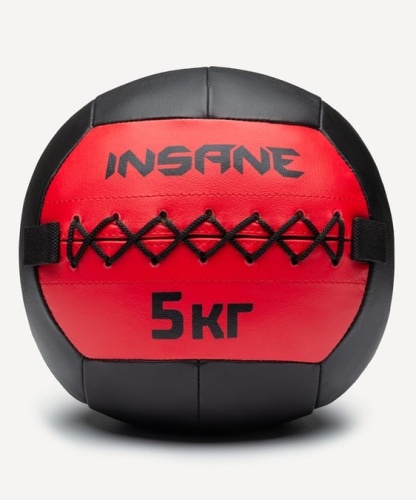 Медбол Insane IN24-WB100, 5 кг, красный