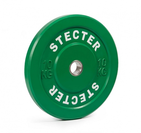 Диск тренировочный 10 кг (зеленый) STECTER