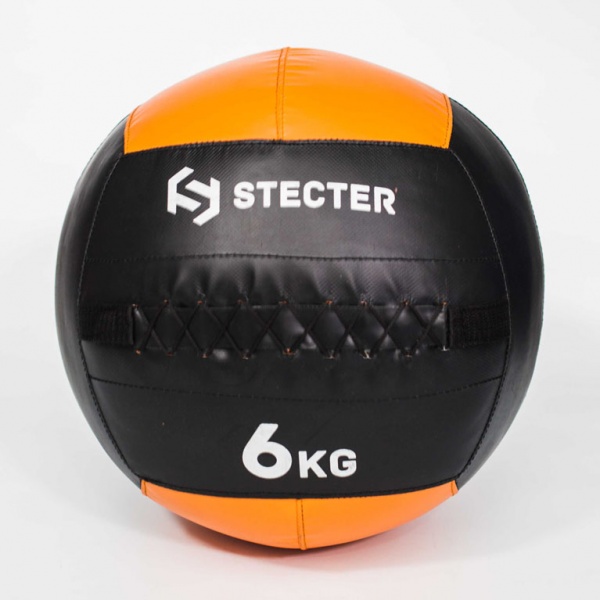 Медбол 6 кг (оранжевый) STECTER