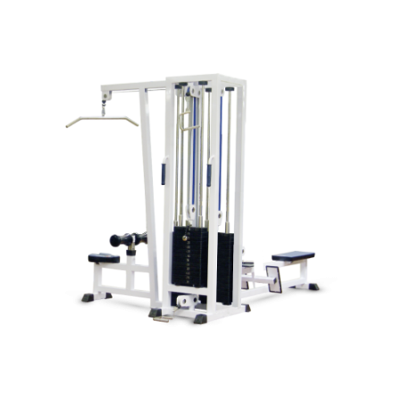 3-х позиционная станция с одинарной блочной рамкой MB Barbell,CLASSIC LINE MB 3.03.1(вес стека 2*129 кг,1*81 кг)