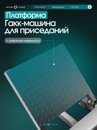 Жим ногами/Гакк-присед OXYGEN FITNESS BROOKS