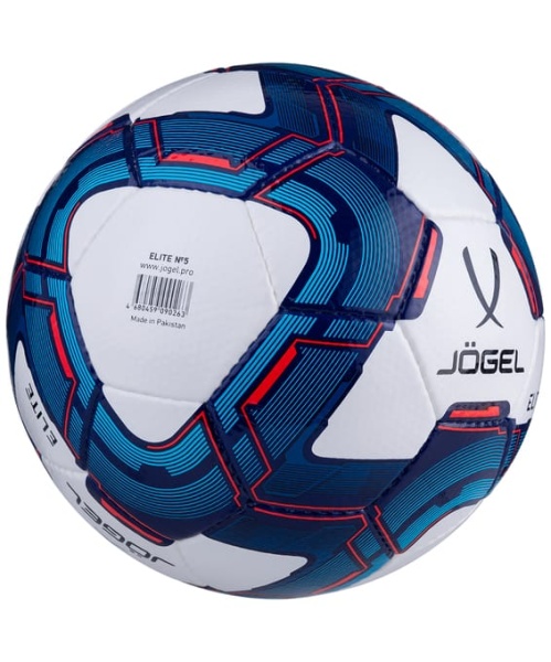 Мяч футбольный Jögel Elite №5, белый/синий/красный
