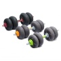Мягкая гантель LIVEPRO Soft Dumbbell 15 кг, серый/оранжевый