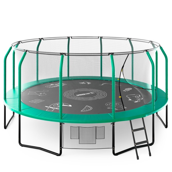 Батут UNIX line SUPREME GAME 16 ft (green)