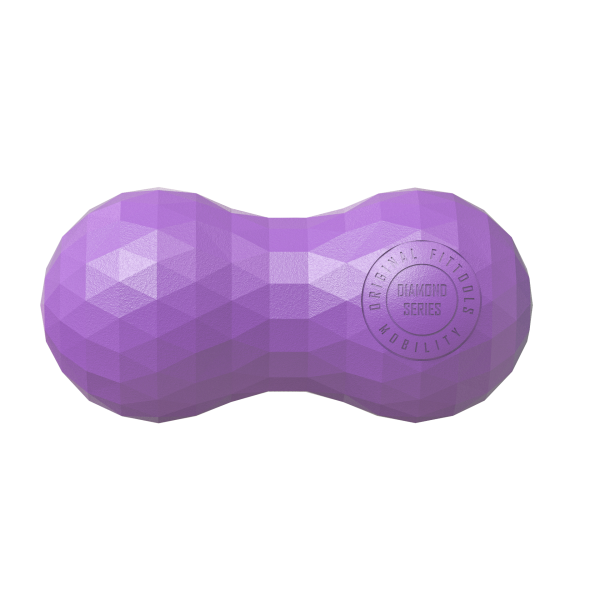 Набор из двух массажных мячей с кистевым эспандером пурпурный FT-SM3ST-PP
