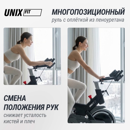 Велотренажер Спин-байк UNIX Fit SB-500 черный